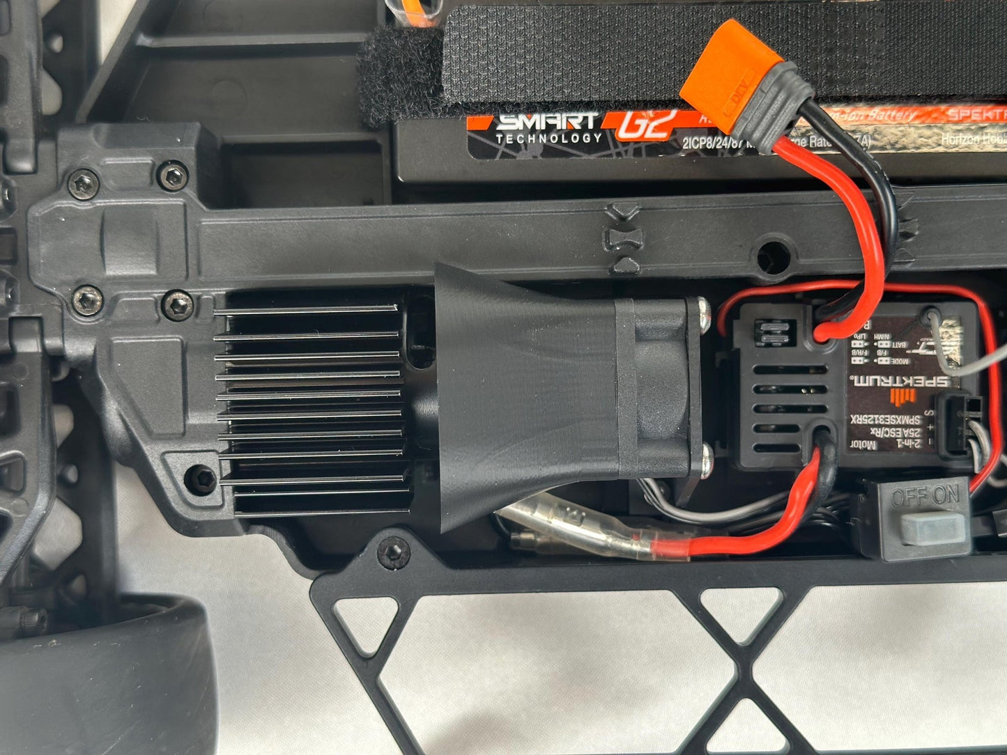 25mm Fan Shroud - Losi 1/12 NASCAR - WST Racing Products