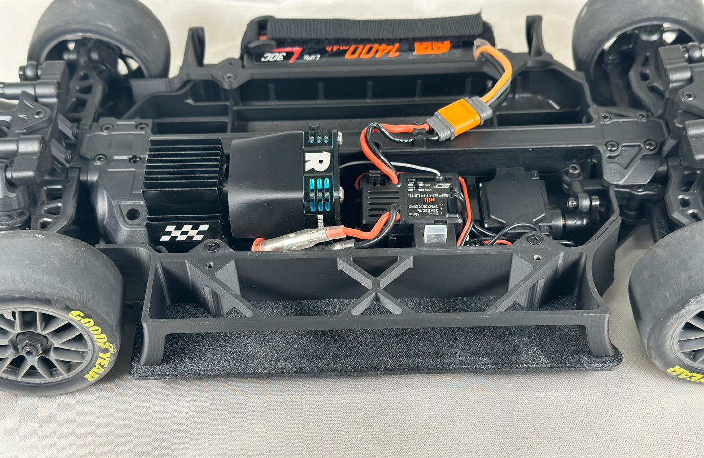 Losi 1/12 NASCAR - Side Rails w/ Battery Tray for WST Floor - WST Racing Products