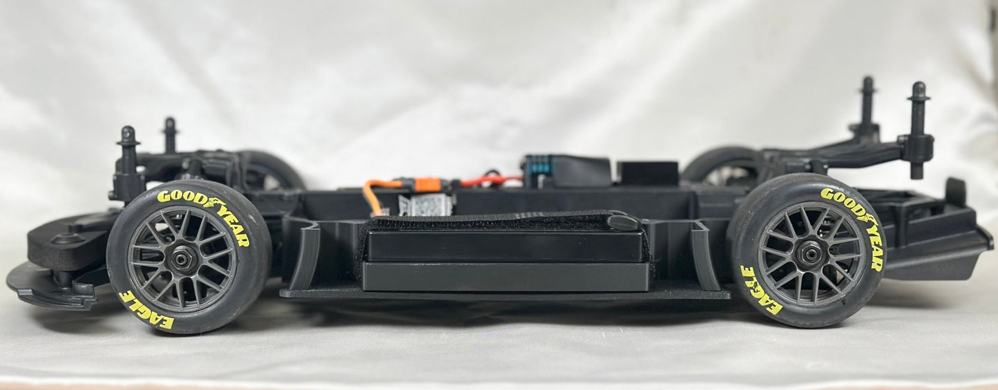 Losi 1/12 NASCAR - Side Rails w/ Battery Tray for WST Floor - WST Racing Products