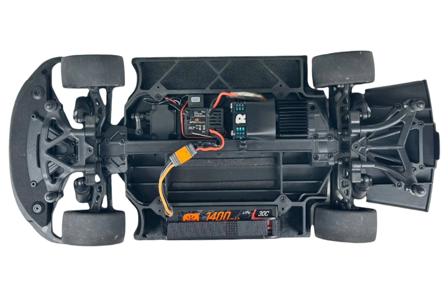 Losi 1/12 NASCAR - Side Rails w/ Battery Tray for WST Floor - WST Racing Products