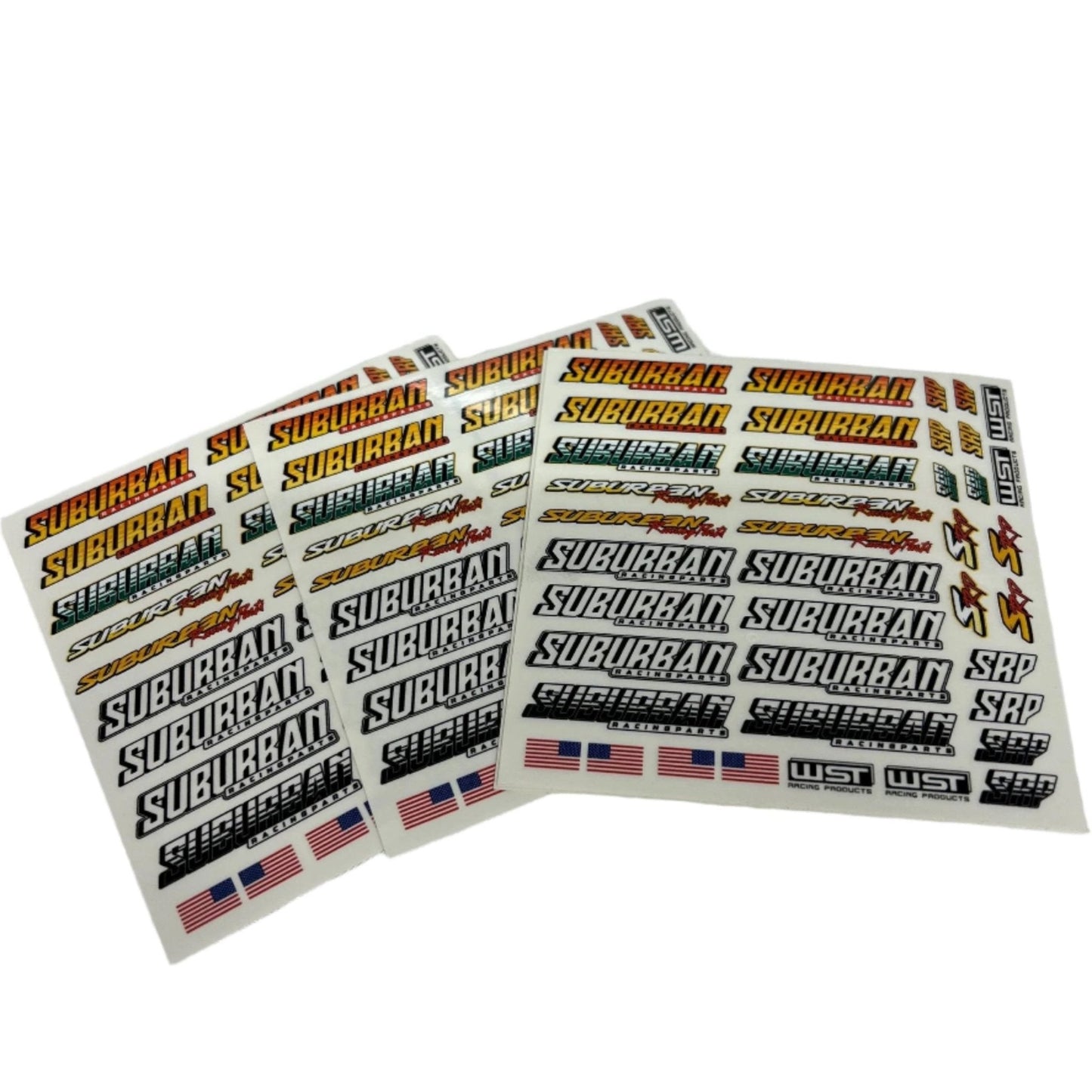Suburban Racing Parts Sticker Sheet - WST Racing Products