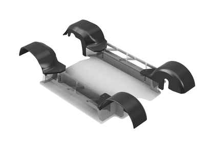 Losi 1/12 NASCAR - Fenders for WST Side Rails and Floor - WST Racing Products
